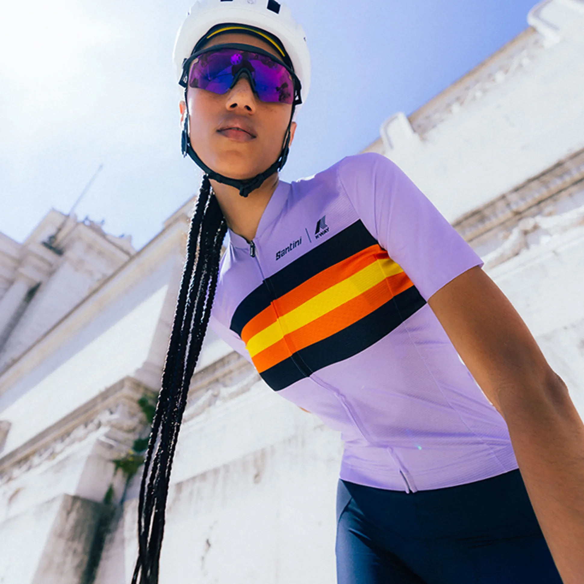 Maglia donna Le Vrai Santini x K-WAY - Viola