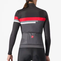 Maglia donna maniche lunghe Castelli Tornare - Grigio