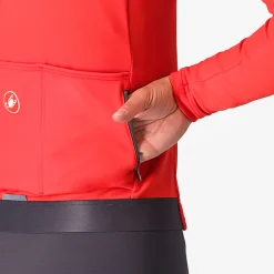 Maglia donna maniche lunghe Castelli Espresso Thermal - Rosa