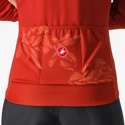 Maglia donna maniche lunghe Castelli Unlimited Thermal - Rosso