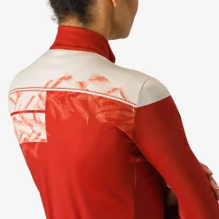 Maglia donna maniche lunghe Castelli Unlimited Thermal - Rosso