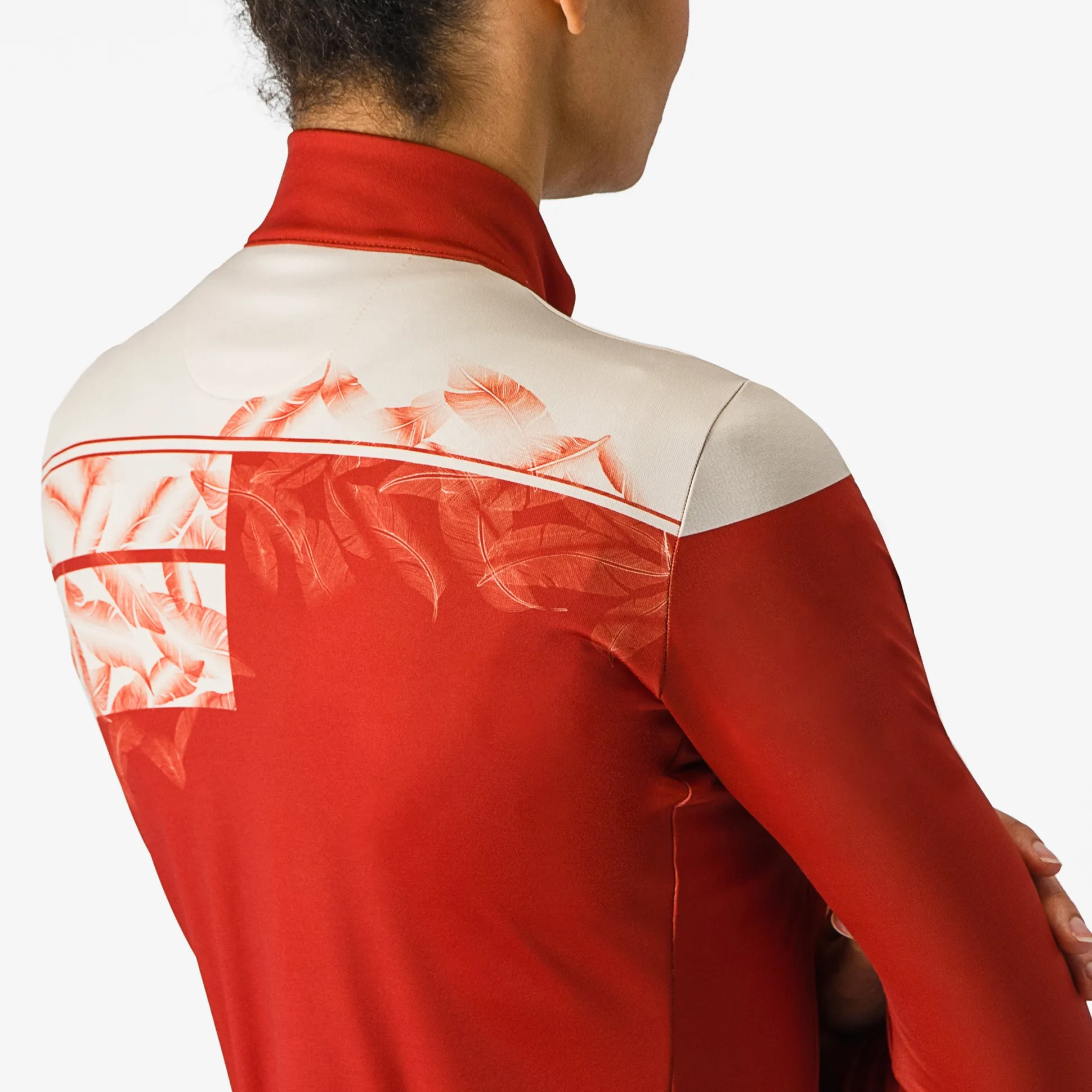 Maglia donna maniche lunghe Castelli Unlimited Thermal - Rosso