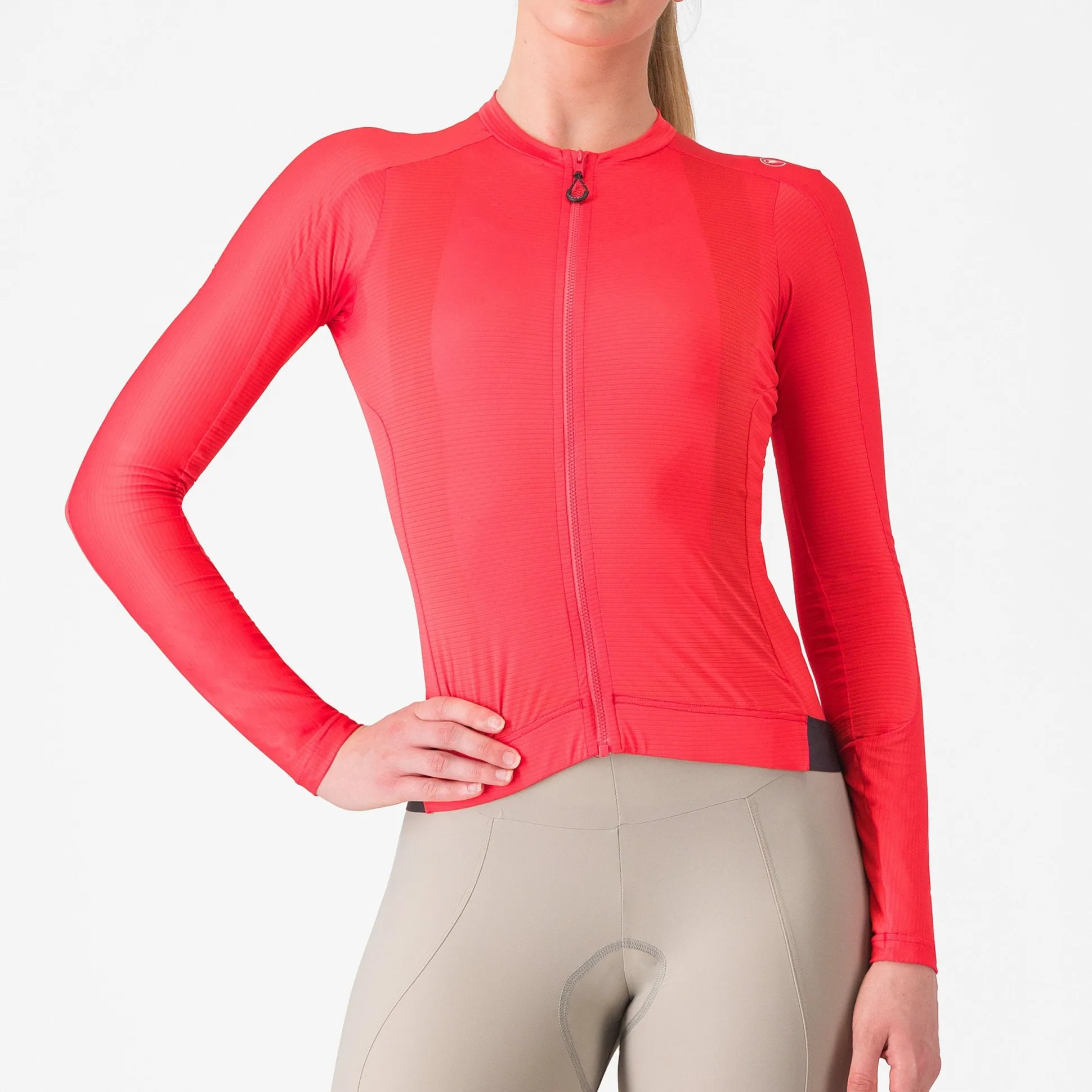 Maglia donna maniche lunghe Castelli Espresso - Rosa