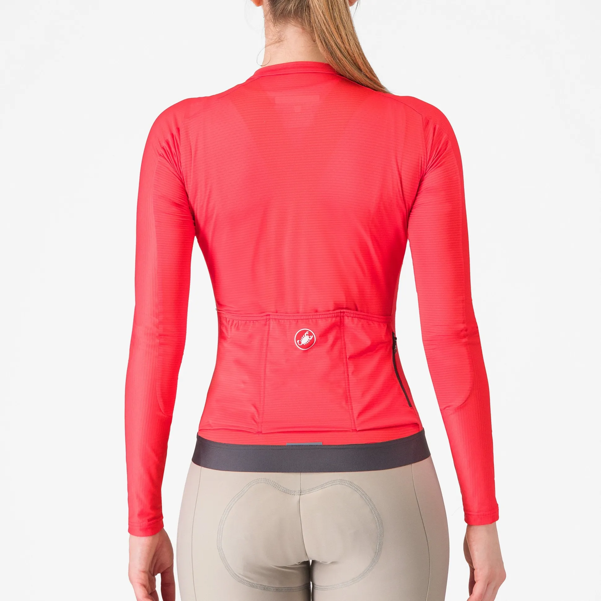 Maglia donna maniche lunghe Castelli Espresso - Rosa