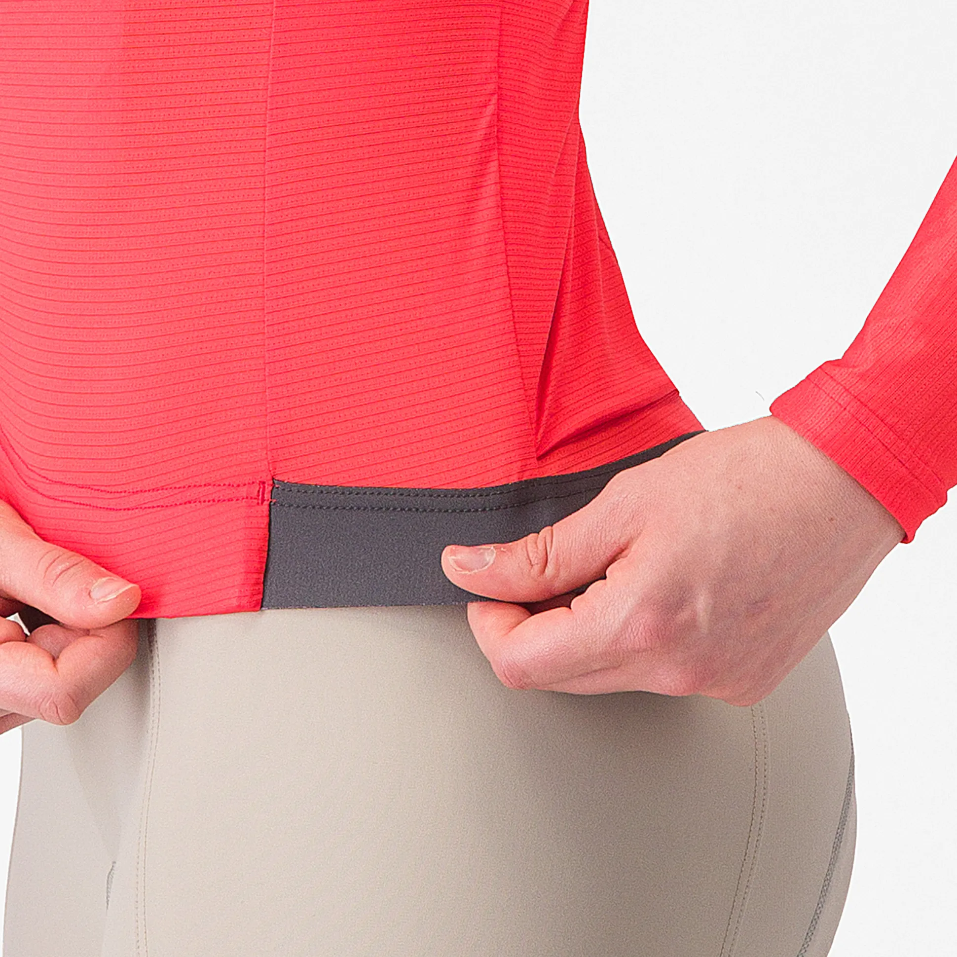 Maglia donna maniche lunghe Castelli Espresso - Rosa