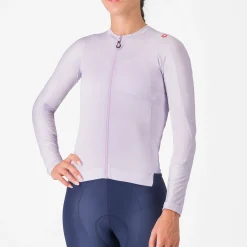 Maglia donna maniche lunghe Castelli Espresso - Lilla