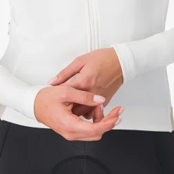 Maglia donna maniche lunghe Castelli Espresso Thermal - Bianco