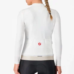 Maglia donna maniche lunghe Castelli Espresso Thermal - Bianco
