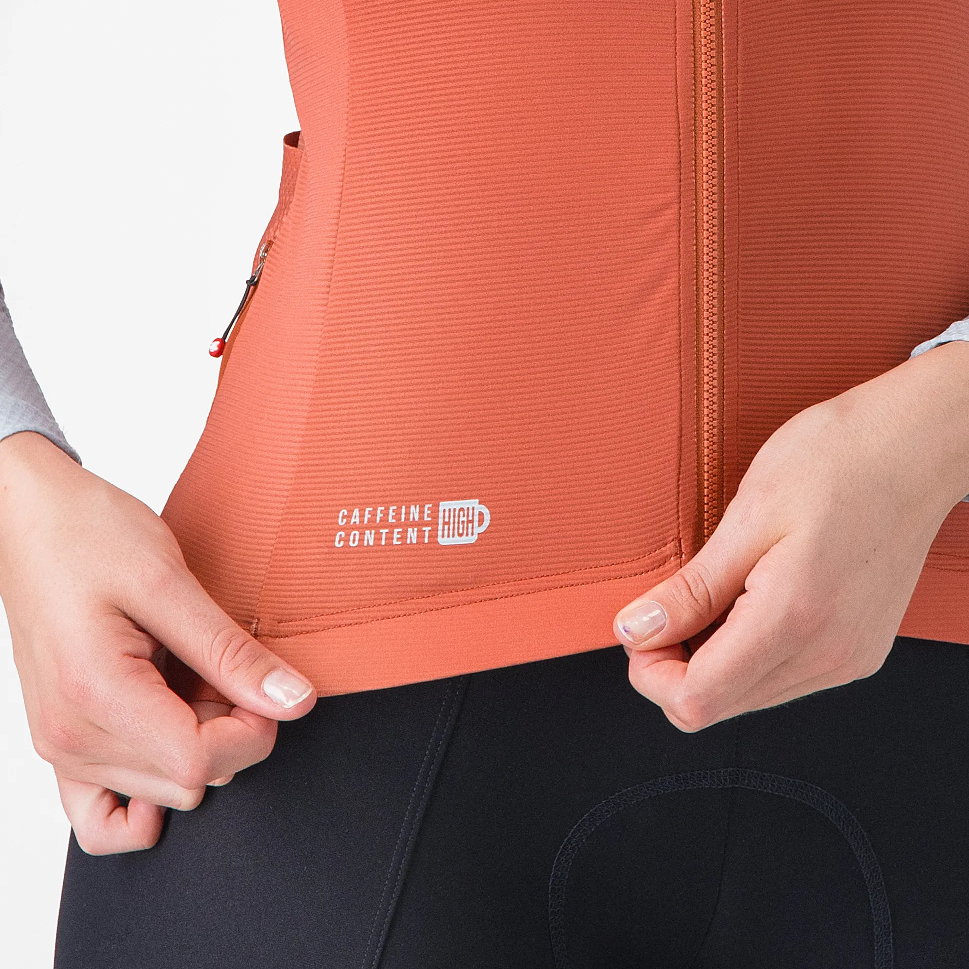 Maglia donna maniche lunghe Castelli Corretto - Arancio