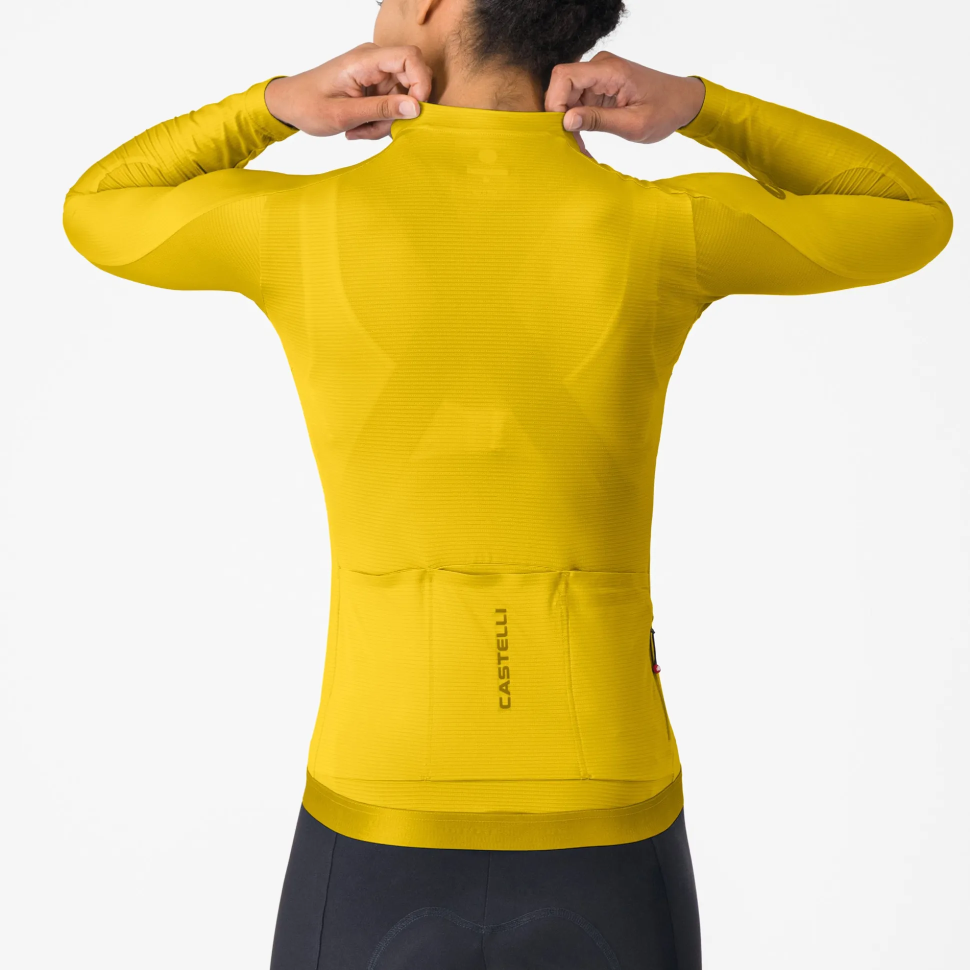 Maglia donna maniche lunghe Castelli Espresso 2 - Giallo