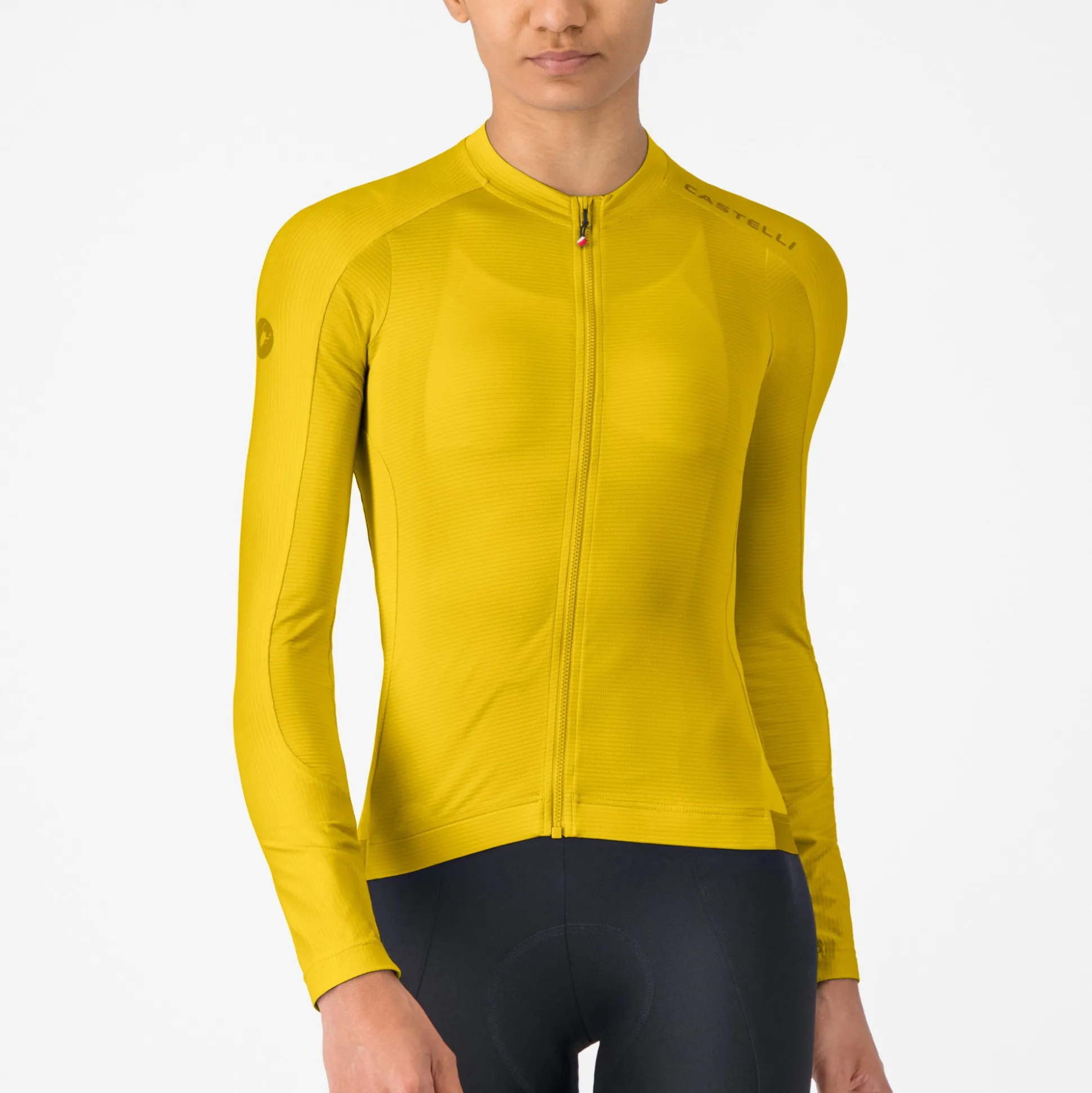 Maglia donna maniche lunghe Castelli Espresso 2 - Giallo