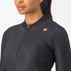 Maglia donna maniche lunghe Castelli Espresso Thermal - Nero