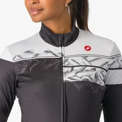 Maglia donna maniche lunghe Castelli Unlimited Thermal - Nero