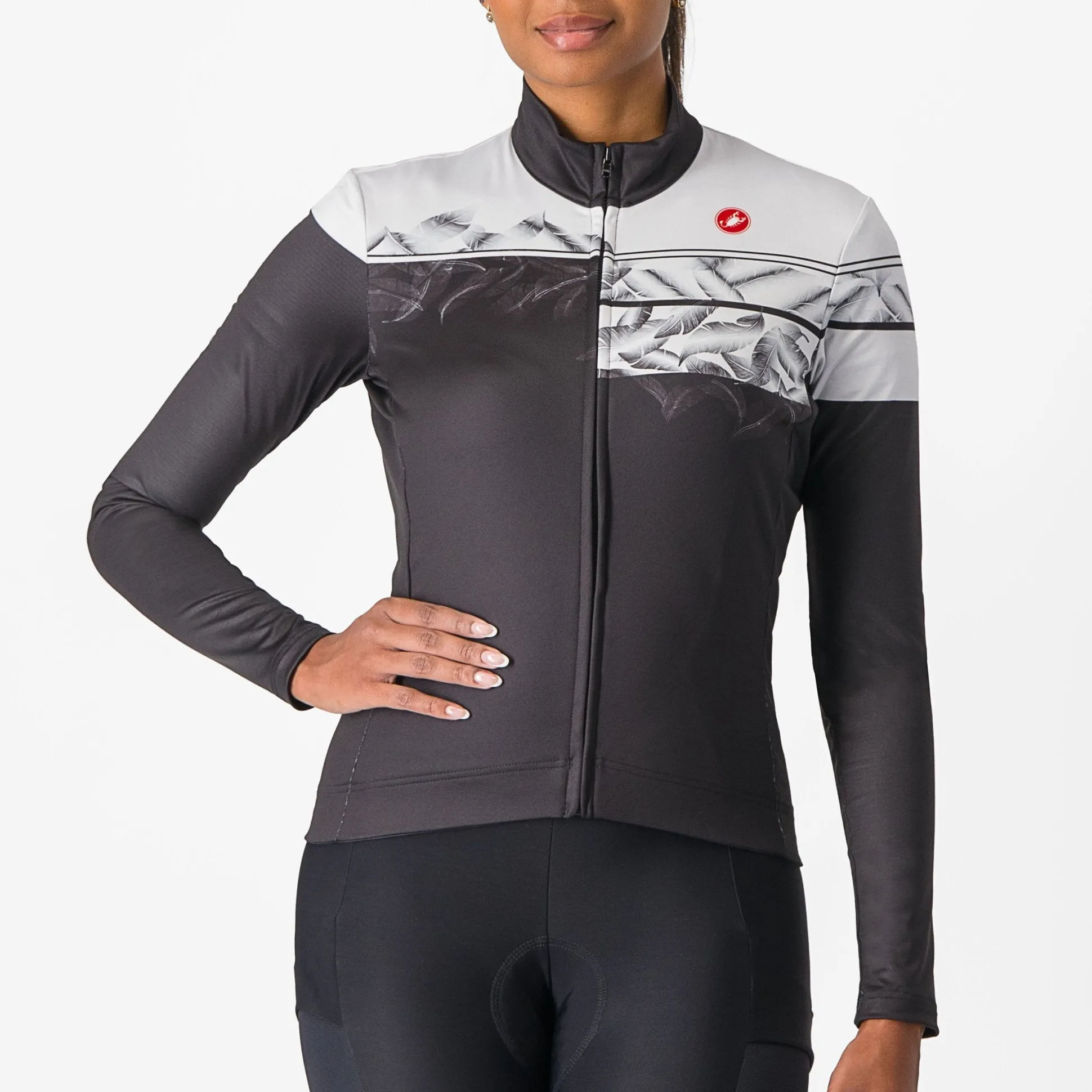 Maglia donna maniche lunghe Castelli Unlimited Thermal - Nero