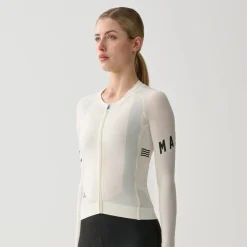 Maglia donna maniche lunghe Maap Aeon - Bianco