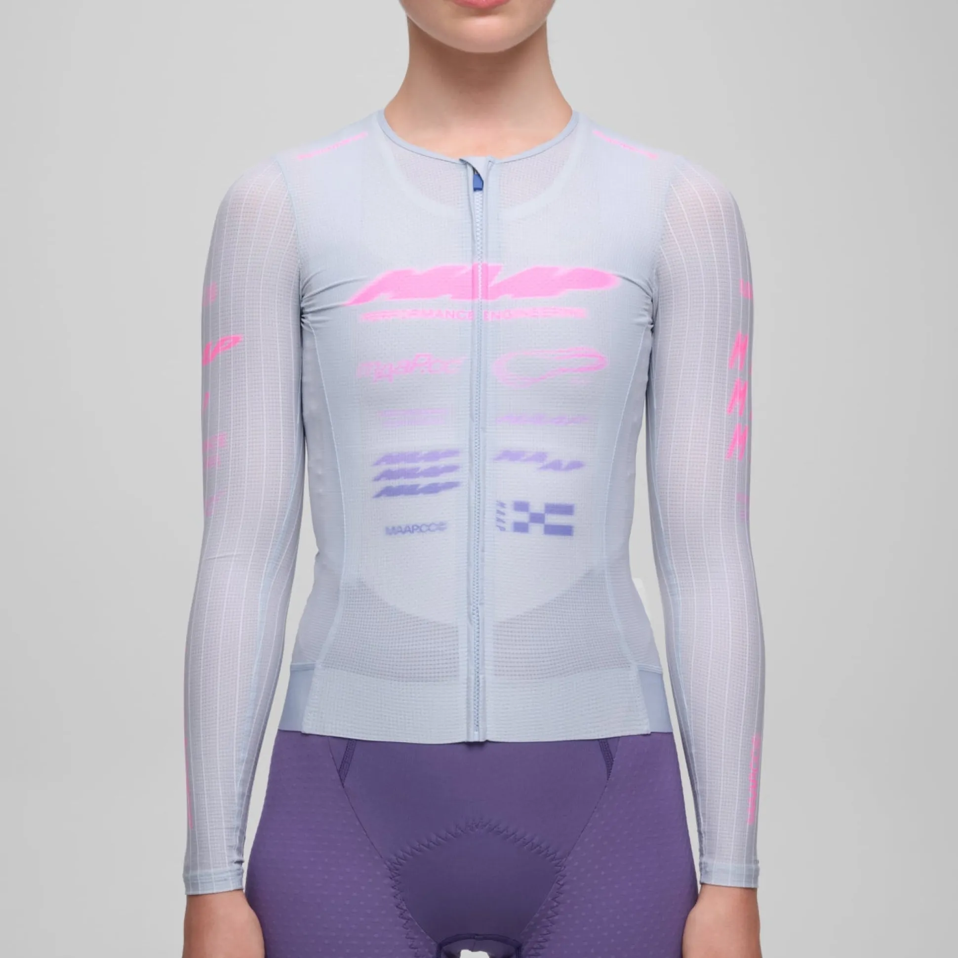 Maglia donna maniche lunghe Maap Beta Pro Aero - Azzurro