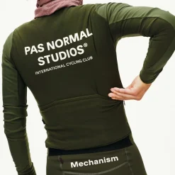 Maglia donna maniche lunghe Pas Normal Studios Mechanism Thermal - Verde scuro