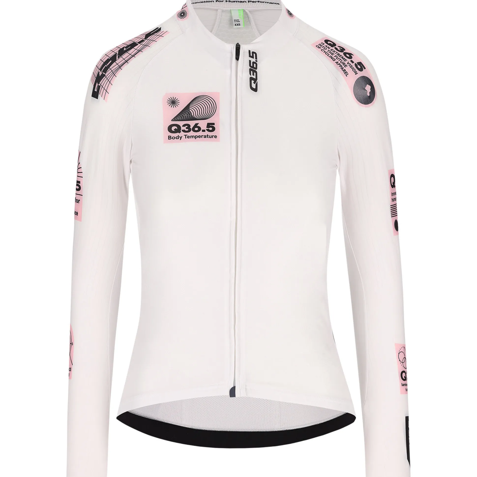 Maglia donna maniche lunghe Q36.5 Gregarius Hybrid Light Retrofuture - Bianco