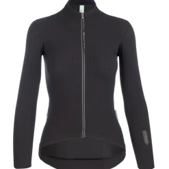 Maglia donna maniche lunghe Q36.5 Pinstripe X - Nero