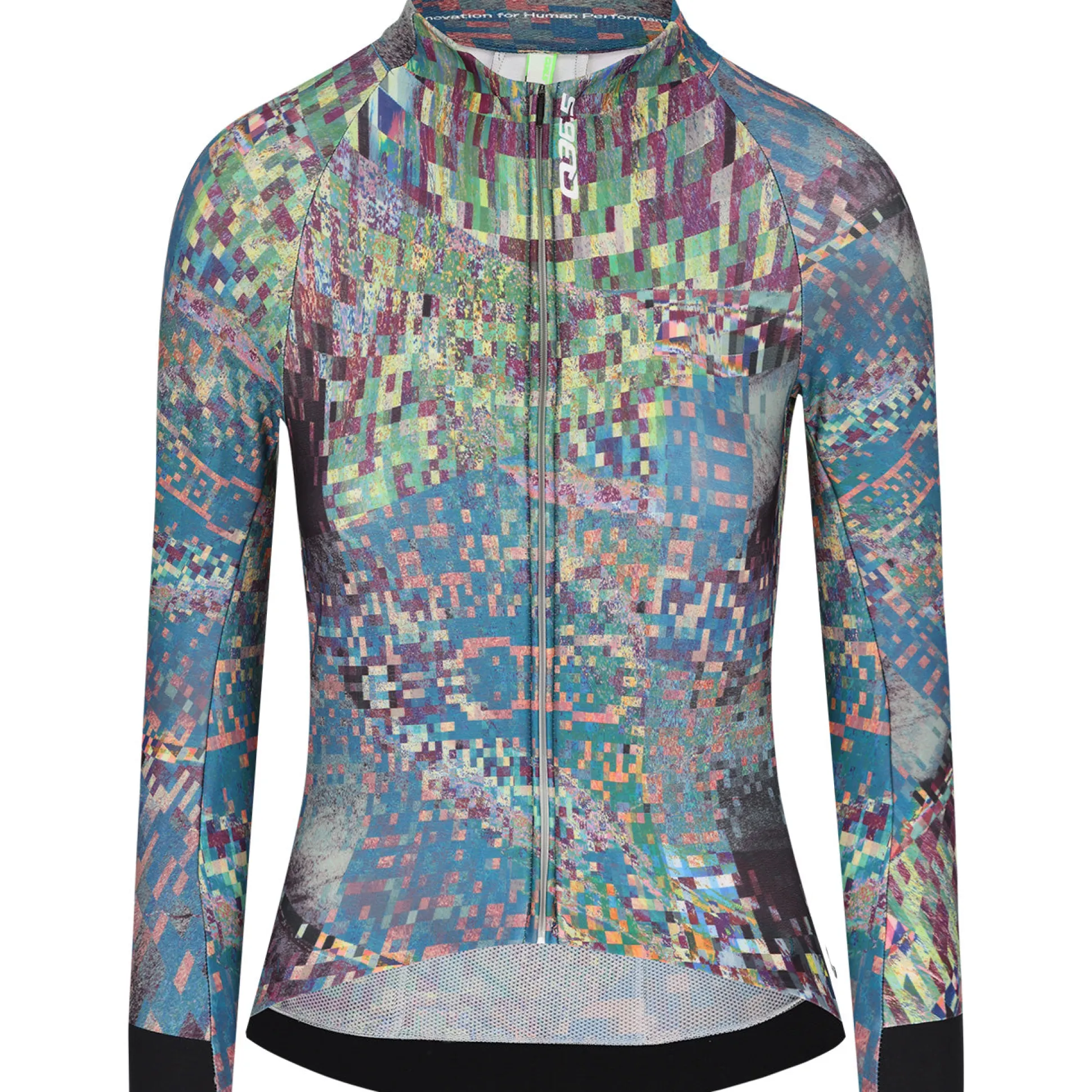 Maglia donna maniche lunghe Q36.5 Gregarius Hybrid Thermomap - Verde