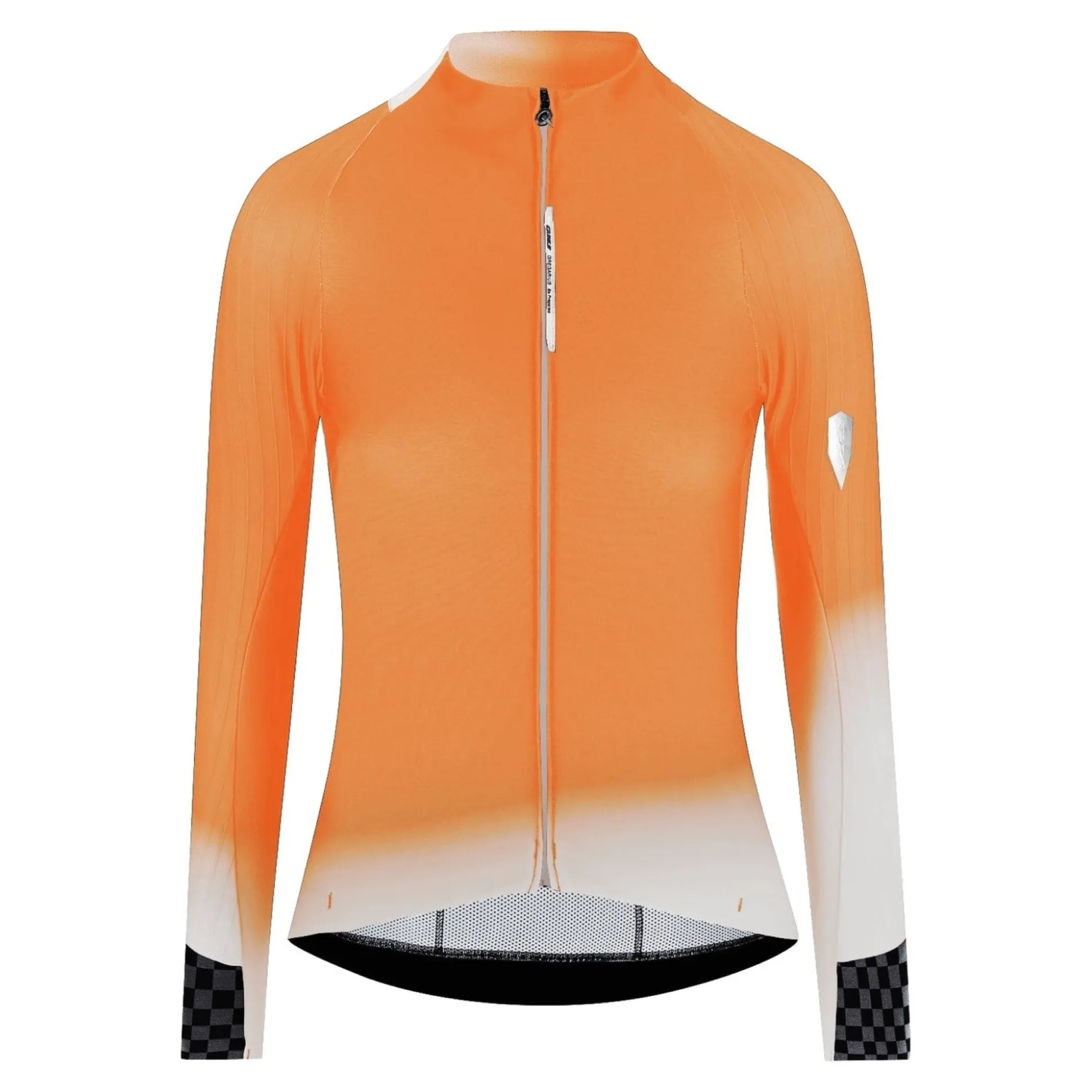 Maglia donna maniche lunghe Q36.5 Gregarius Hybrid Collar Fade - Arancio