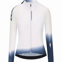Maglia donna maniche lunghe Q36.5 Gregarius Hybrid Light Collar Fade - Bianco