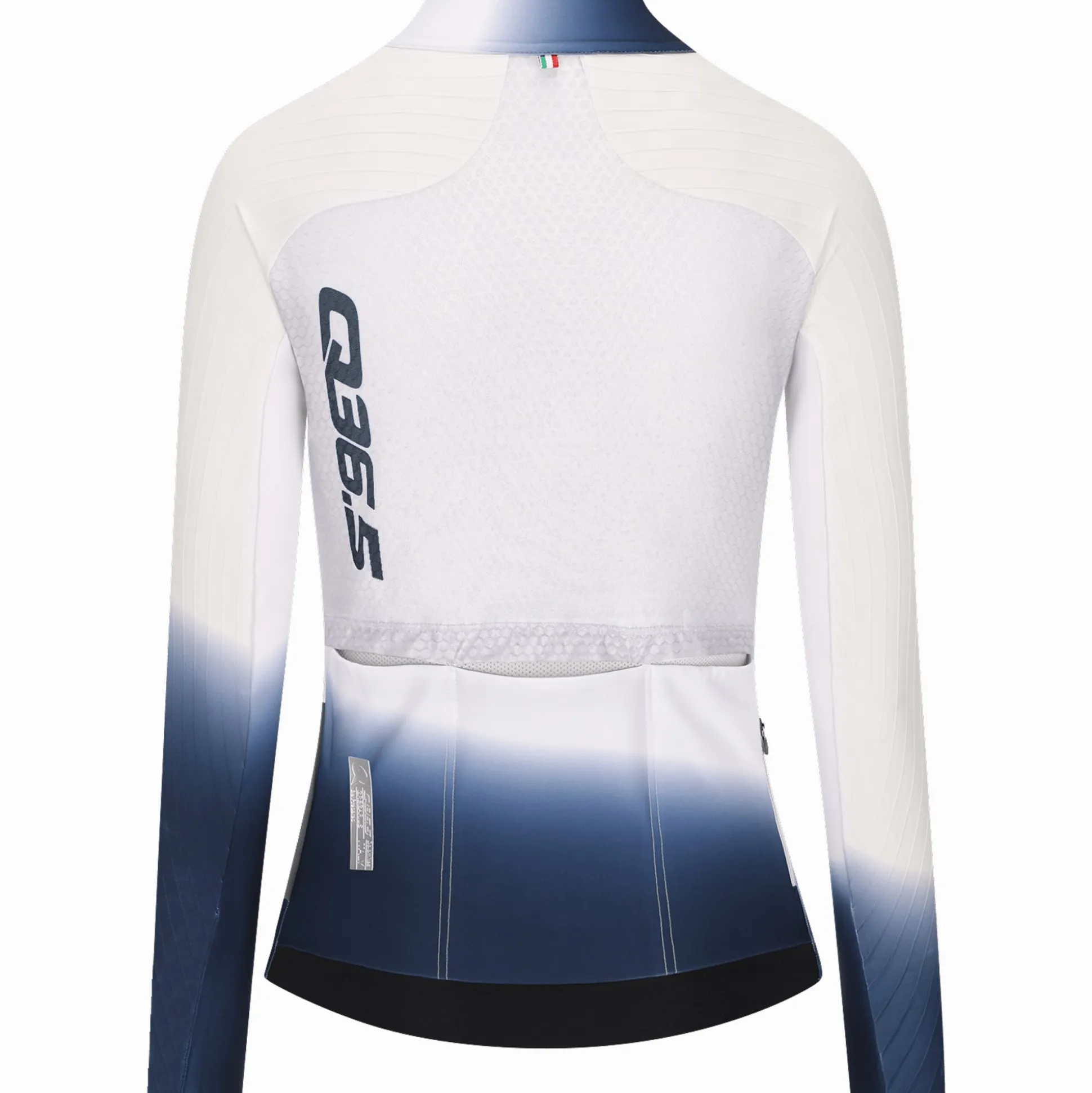 Maglia donna maniche lunghe Q36.5 Gregarius Hybrid Light Collar Fade - Bianco