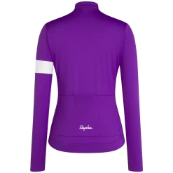 Maglia donna maniche lunghe Rapha Core - Viola bianco