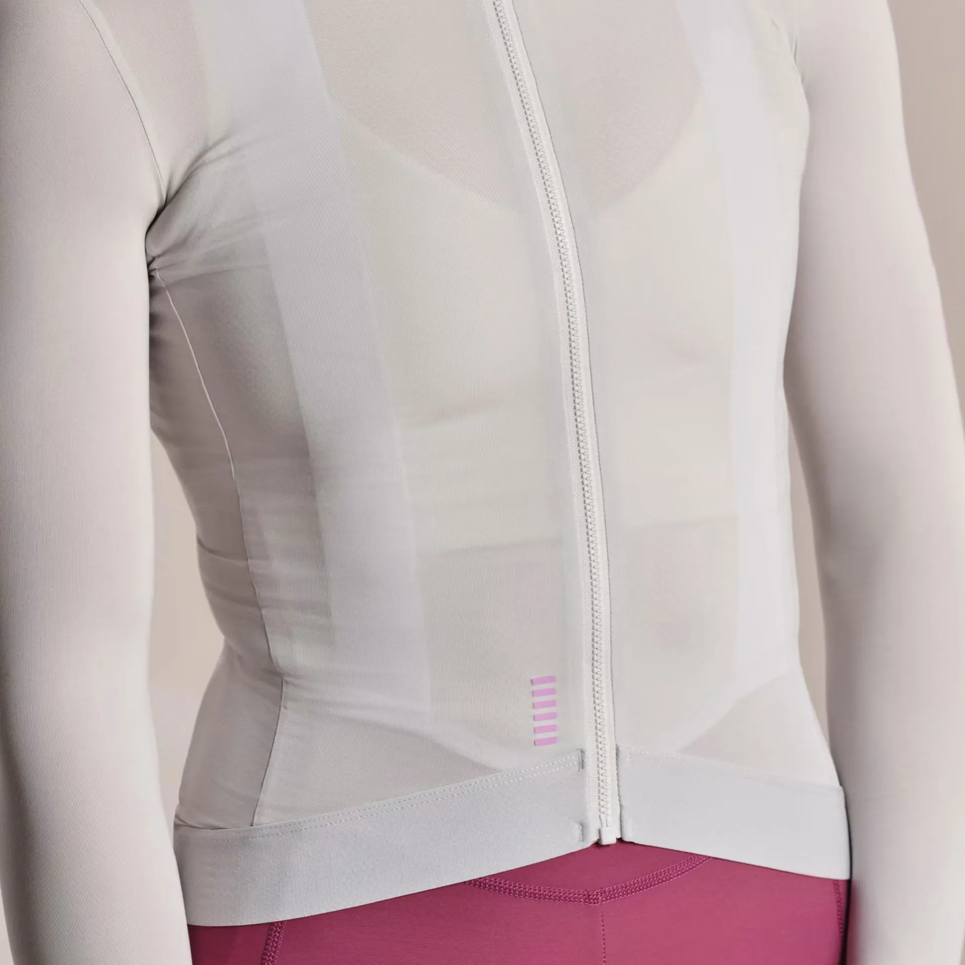 Maglia donna maniche lunghe Rapha Pro Team Lightweight 3 - Grigio chiaro
