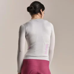 Maglia donna maniche lunghe Rapha Pro Team Lightweight 3 - Grigio chiaro