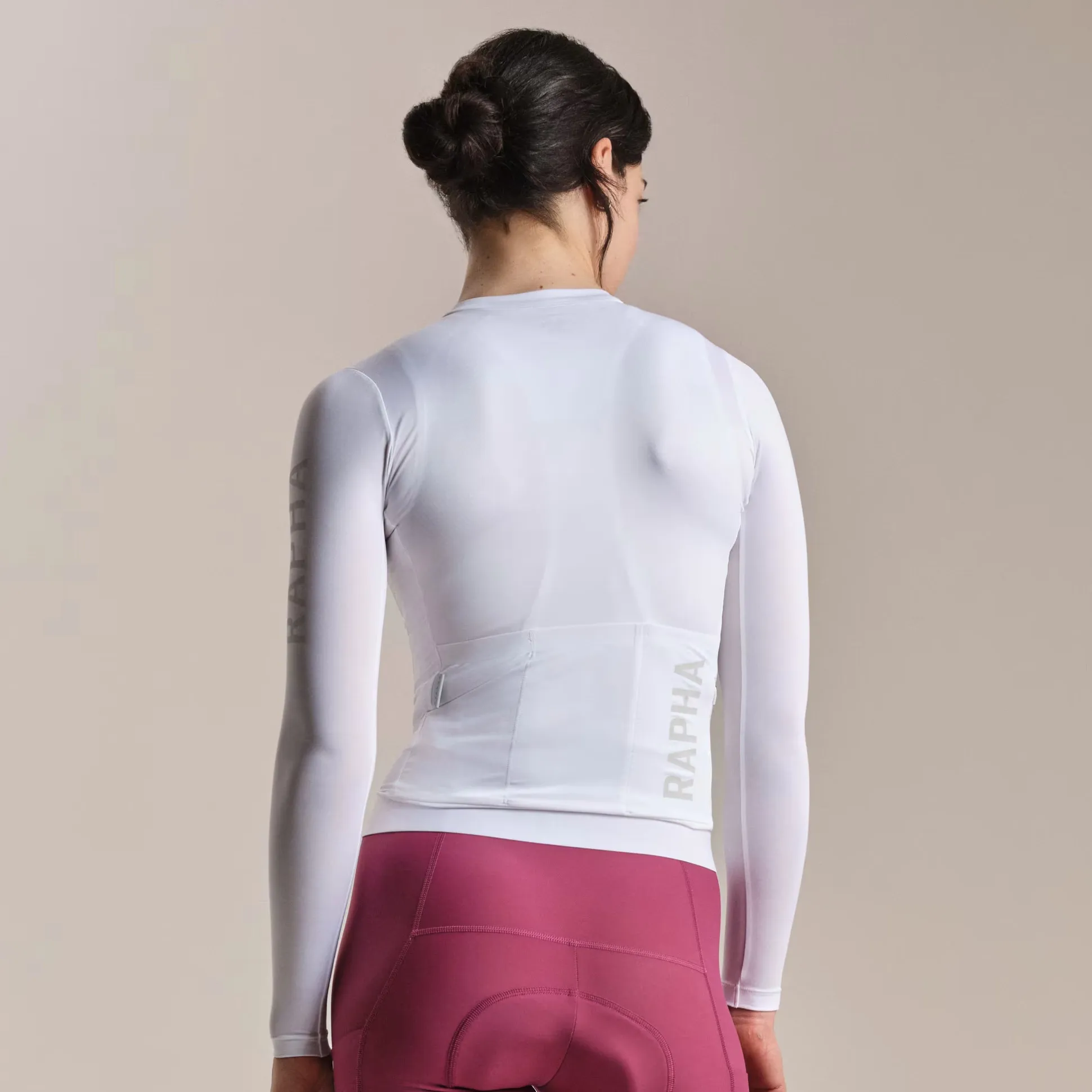 Maglia donna maniche lunghe Rapha Pro Team Lightweight 3 - Bianco