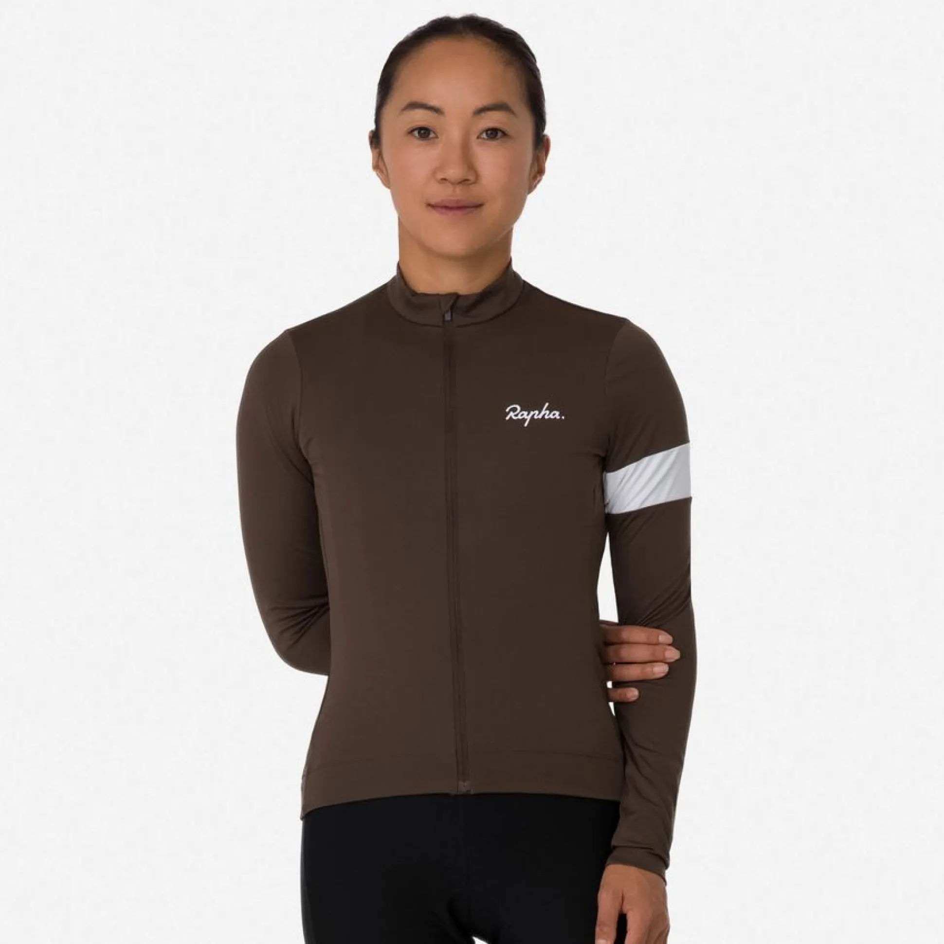 Maglia donna maniche lunghe Rapha Core - Marrone