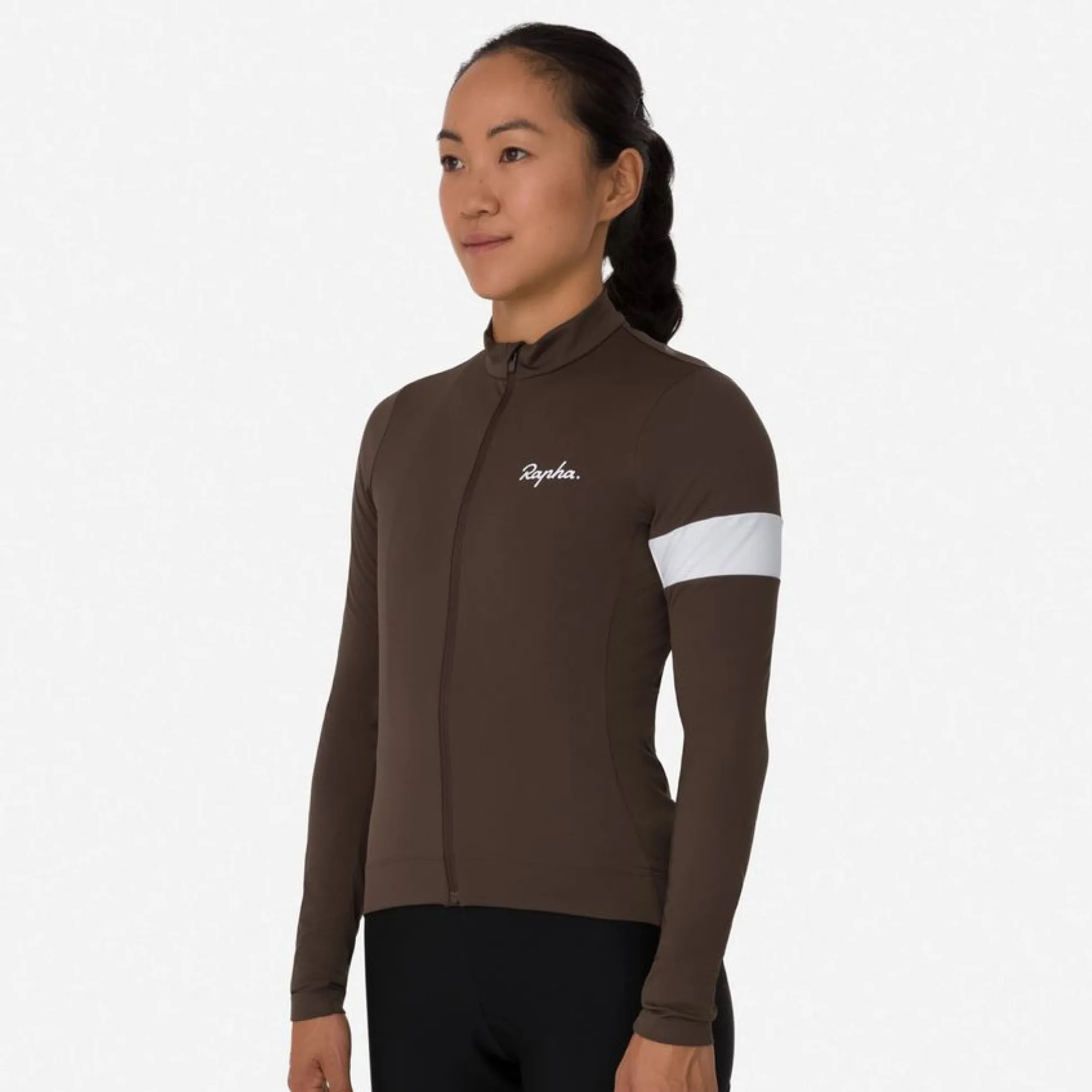 Maglia donna maniche lunghe Rapha Core - Marrone