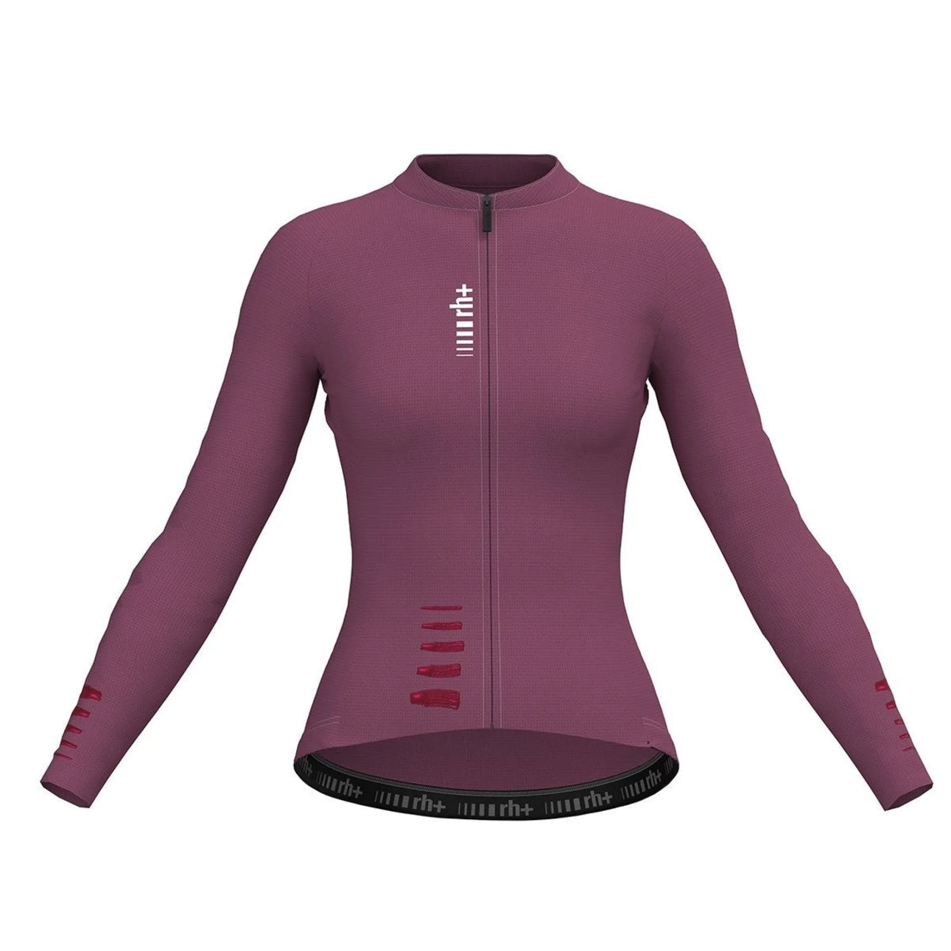 Maglia donna maniche lunghe Rh+ Aries - Bordeaux