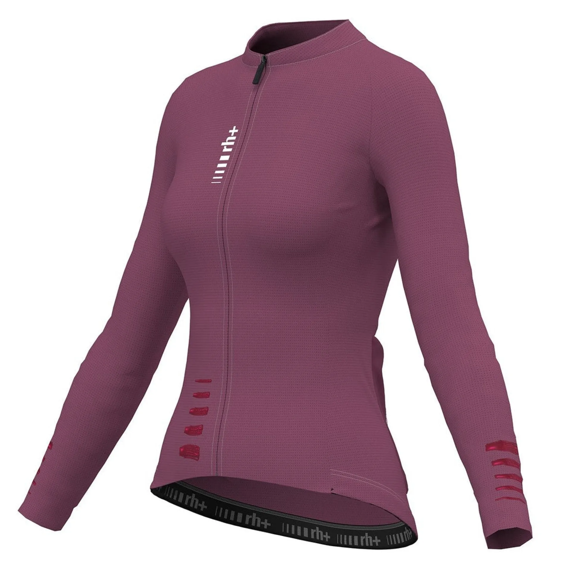 Maglia donna maniche lunghe Rh+ Aries - Bordeaux