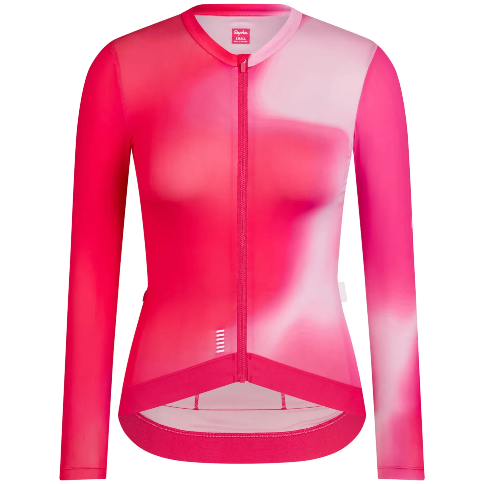Maglia donna maniche lunghe Rapha Pro Team Lightweight 3 Surface Print - Rosa