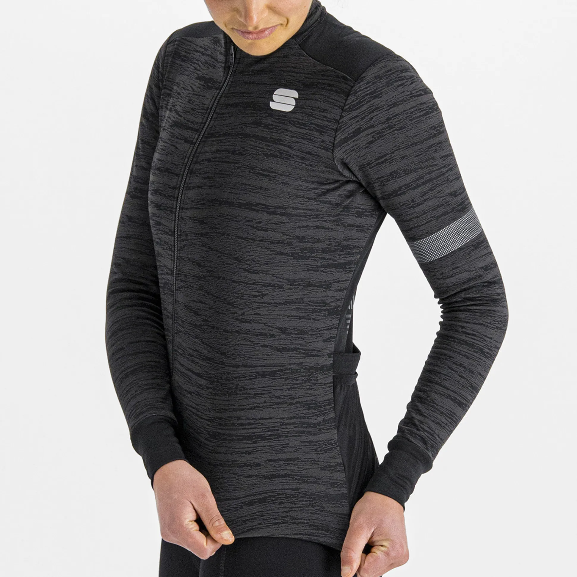 Maglia donna maniche lunghe Sportful Supergiara Thermal - Nero