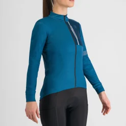 Maglia donna maniche lunghe Sportful Supergiara - Blu