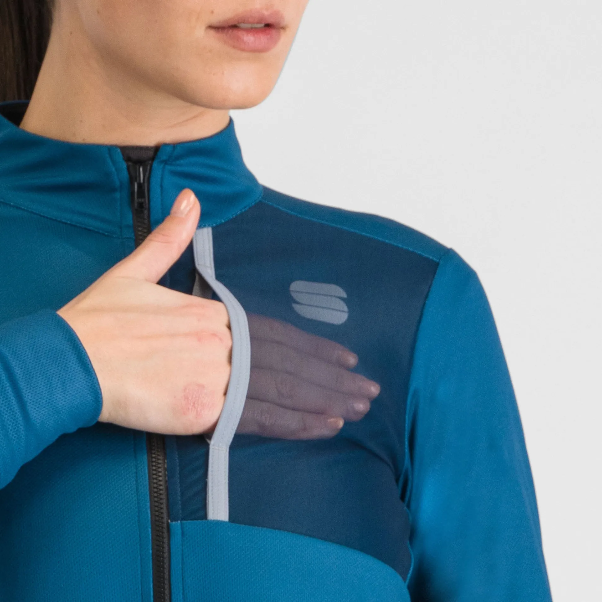 Maglia donna maniche lunghe Sportful Supergiara - Blu