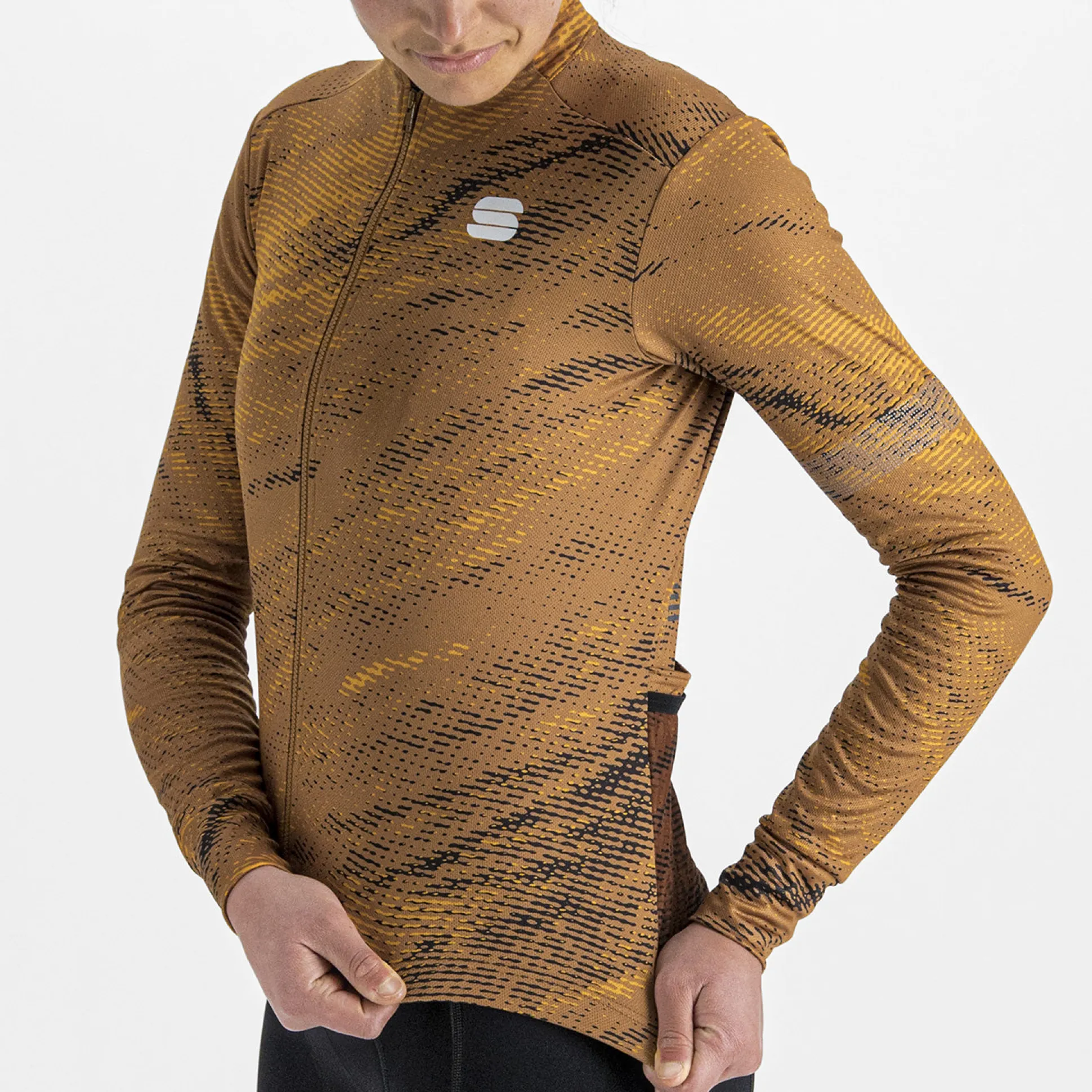 Maglia donna maniche lunghe Sportful Cliff Supergiara - Oro