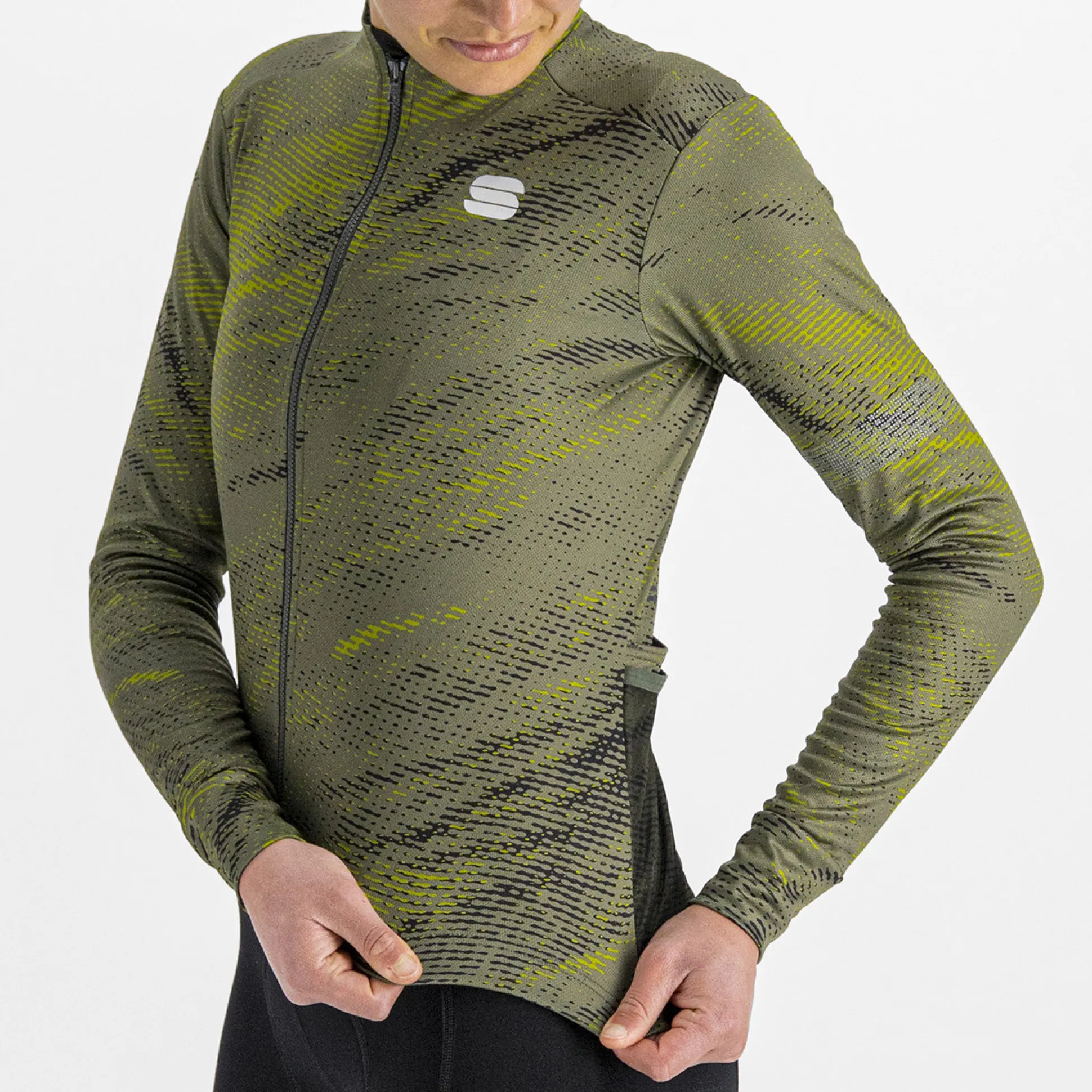 Maglia donna maniche lunghe Sportful Cliff Supergiara - Verde