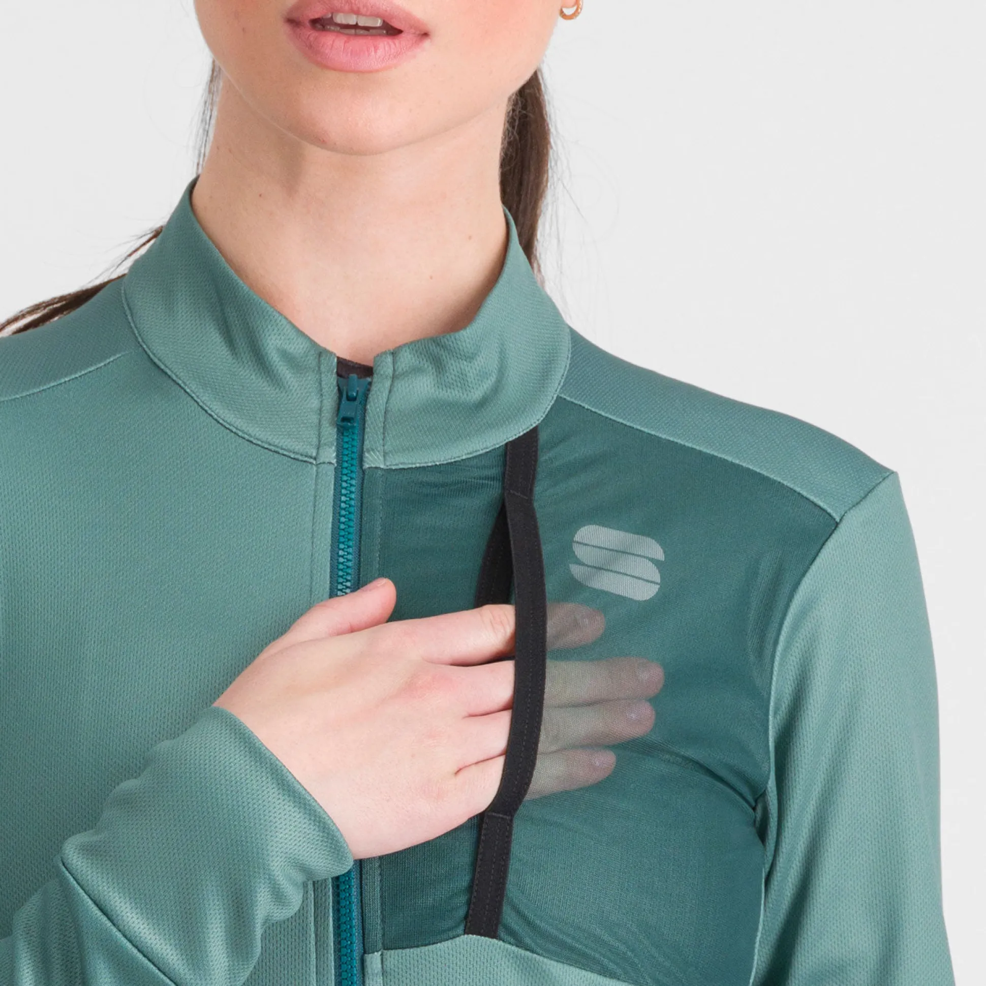 Maglia donna maniche lunghe Sportful Supergiara - Verde