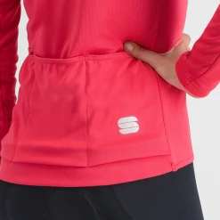 Maglia donna maniche lunghe Sportful Matchy - Rosa scuro