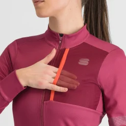 Maglia donna maniche lunghe Sportful Supergiara - Rosa