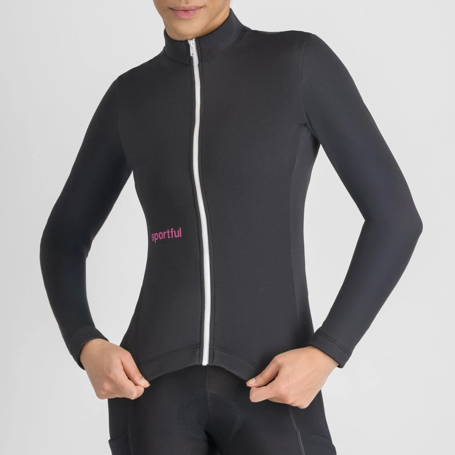 Maglia donna maniche lunghe Sportful Classic Thermal - Nero