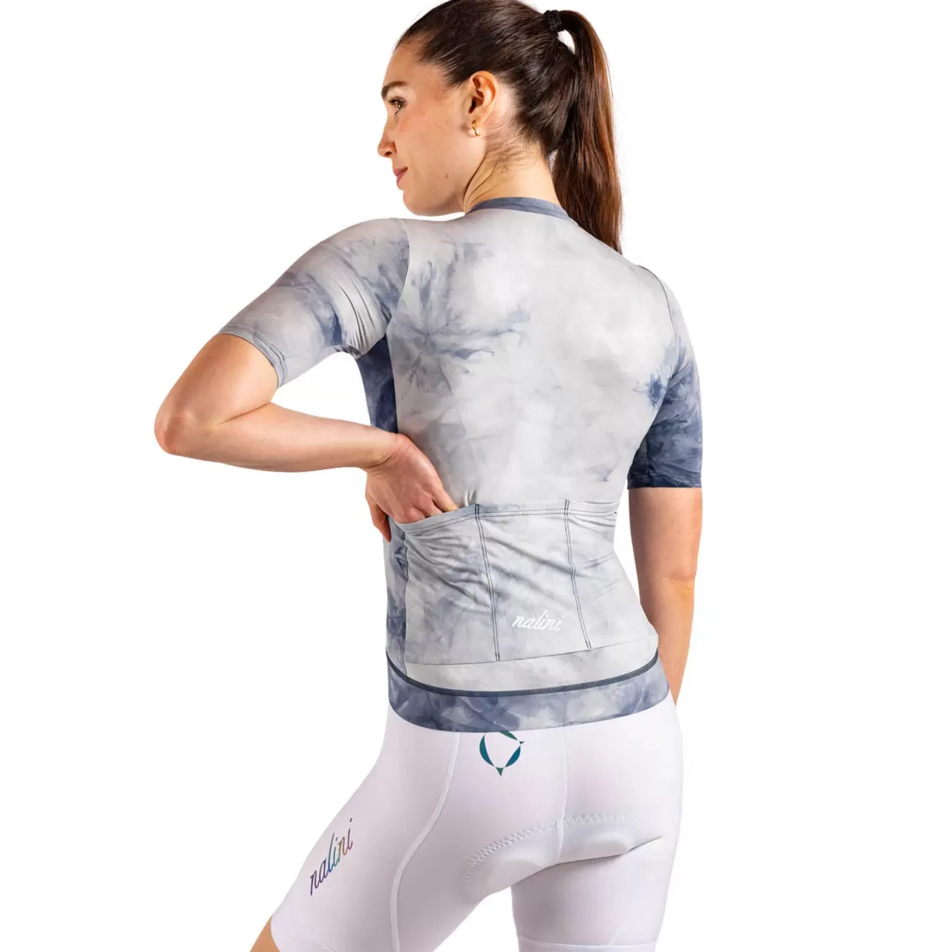 Maglia donna Nalini Tie Dye - Blu