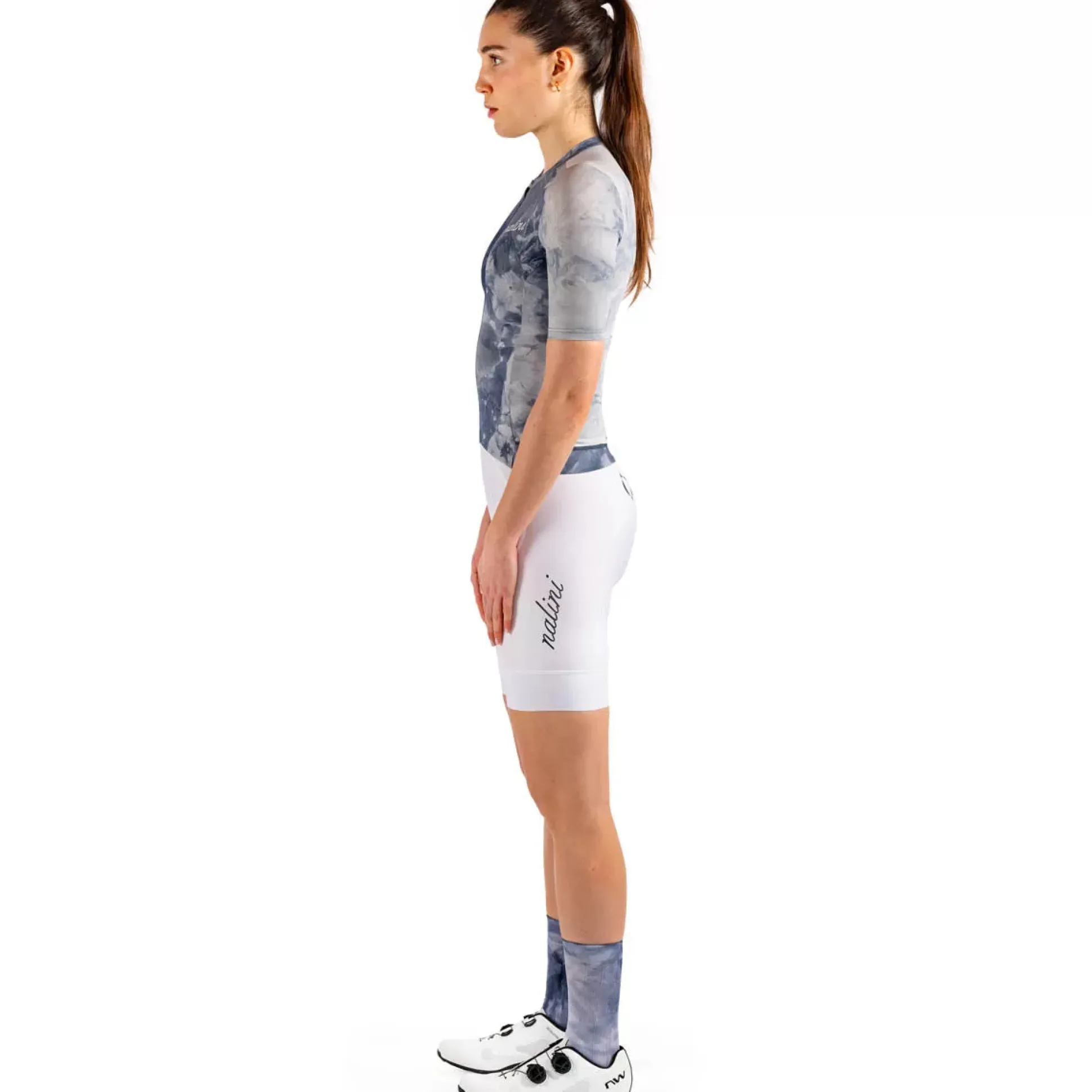 Maglia donna Nalini Tie Dye - Blu