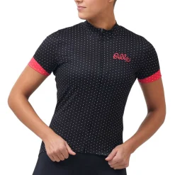 Maglia donna Odlo Essentials - Nero rosa
