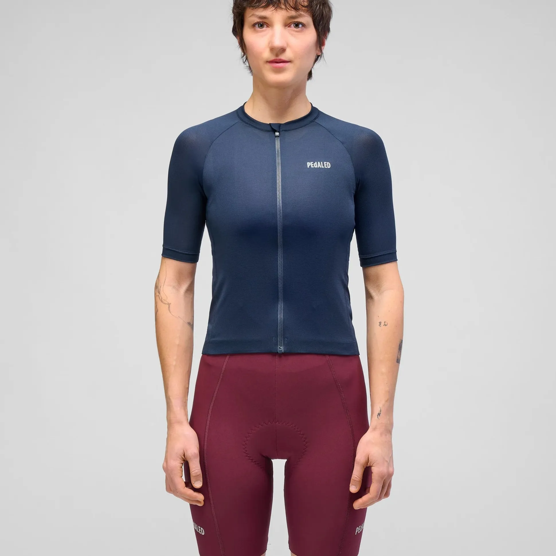 Maglia donna Pedaled Element Mesh - Blu