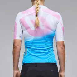 Maglia donna Q36.5 Gregarius Pro Big Logo - Azzurro